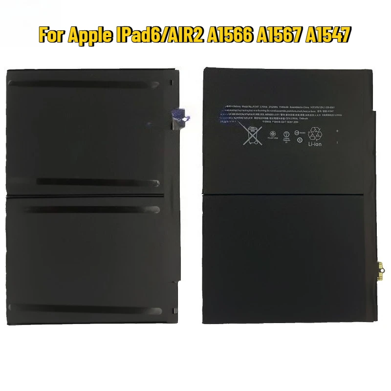 

7340mAh for Apple IPad6/AIR2 A1566 A1567 A1547 Tablets Battery