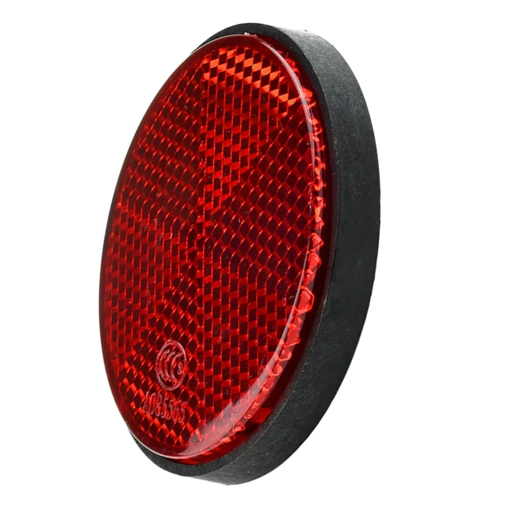 High Quality Plastic Materials Bicycle Bike Round Reflector Night Cycling Safety Reflective Bike Accessory Tool