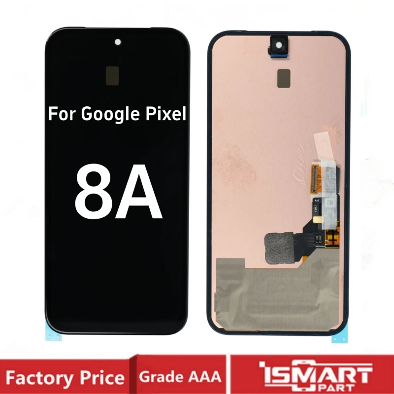 For Google Pixel 8A LCD Display Touch Screen Digitizer Assembly with Frame Replacement Parts