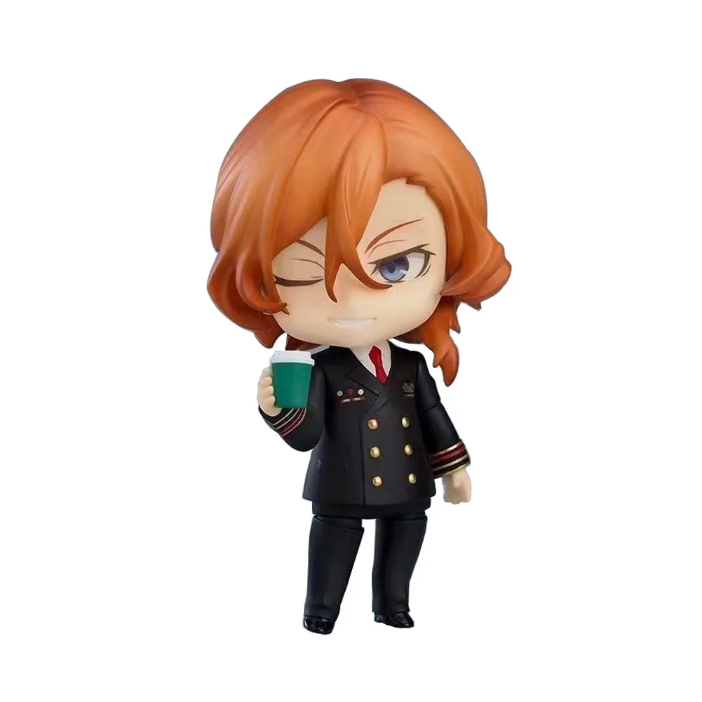 10cm Anime Dazai Osamu Osamu Dazai Nakahara Chuya Cute PVC Action Figure Japanese Cartoon Figurines Kids Model Birthday Gift