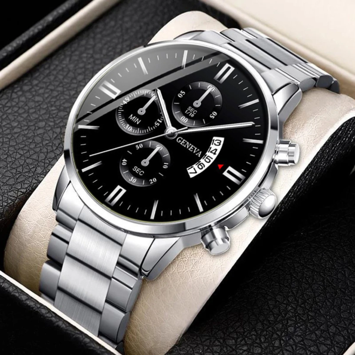 

DEYROS Модные мужские кварцевые часы с точной шкалой времени идеально подходят для Школьного сезона Рождества в качестве подарка на день рождения