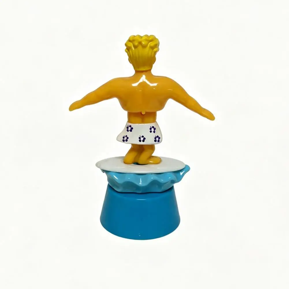 Moving Solar Car Ornament Solar Car Ornament Surfer Boy Solar Car Nodding Toy Dashboard Bobblehead Cartoon Swing Shaking Figure