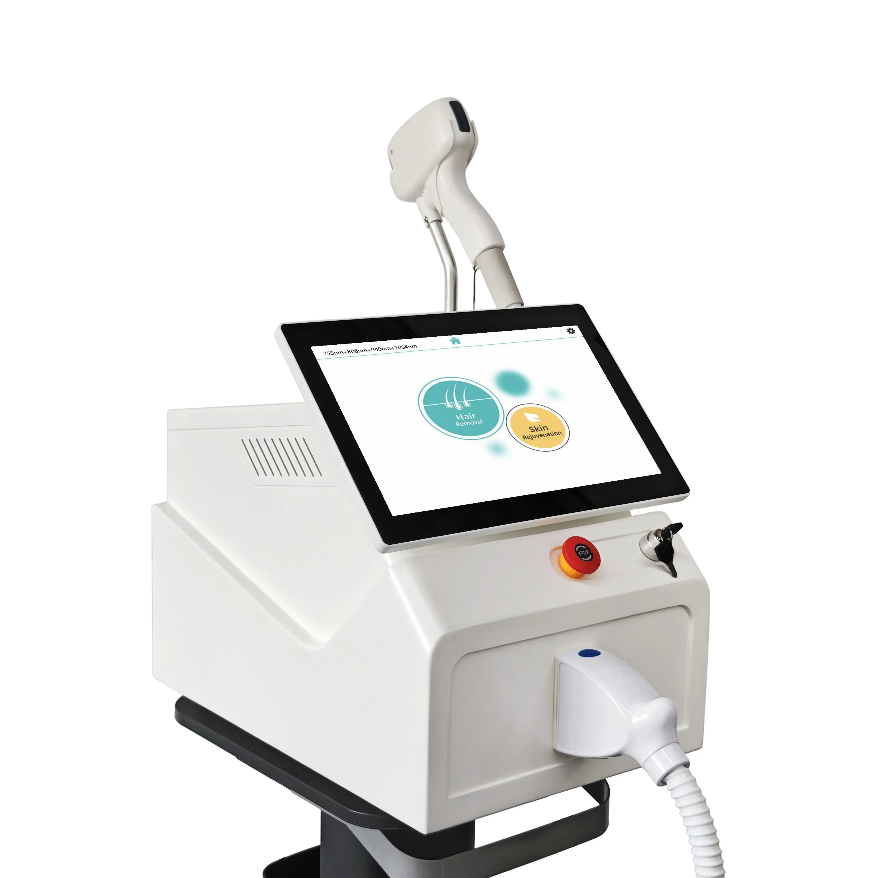 3500w de alta potência 808nm gelo laser indolor depilação diodo tela grande único punho salão de beleza rejuvenescimento da pele máquina