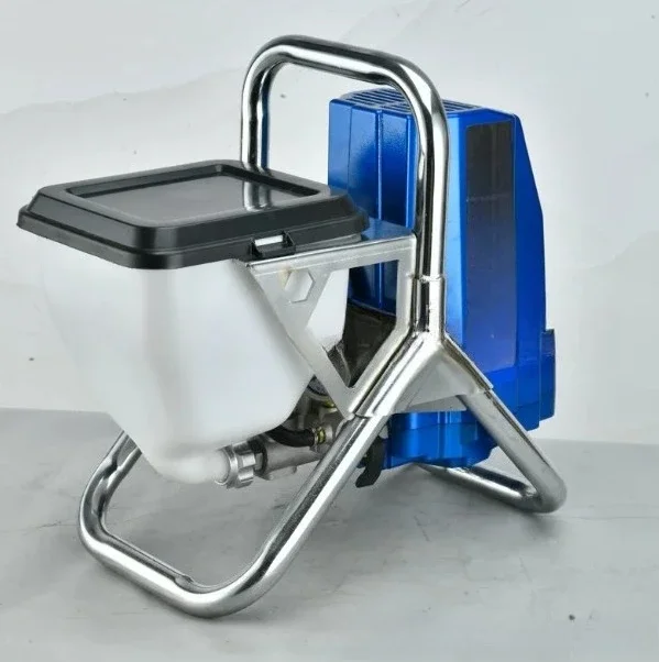 Electric Airless Paint Sprayer with Hopper High Pressure Spraying Machine for Latex Paint Wall Putty Coating