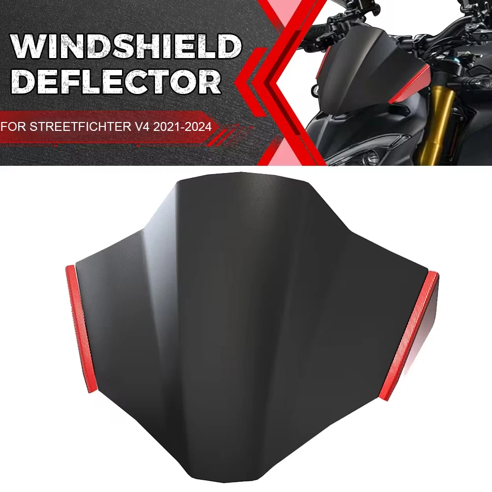 

FOR Ducati Streetfighter V4S 2020 2021-2022 2023 2024 Motorcycle Accessories Windshield Screen Visor Windscreen Deflector Guard