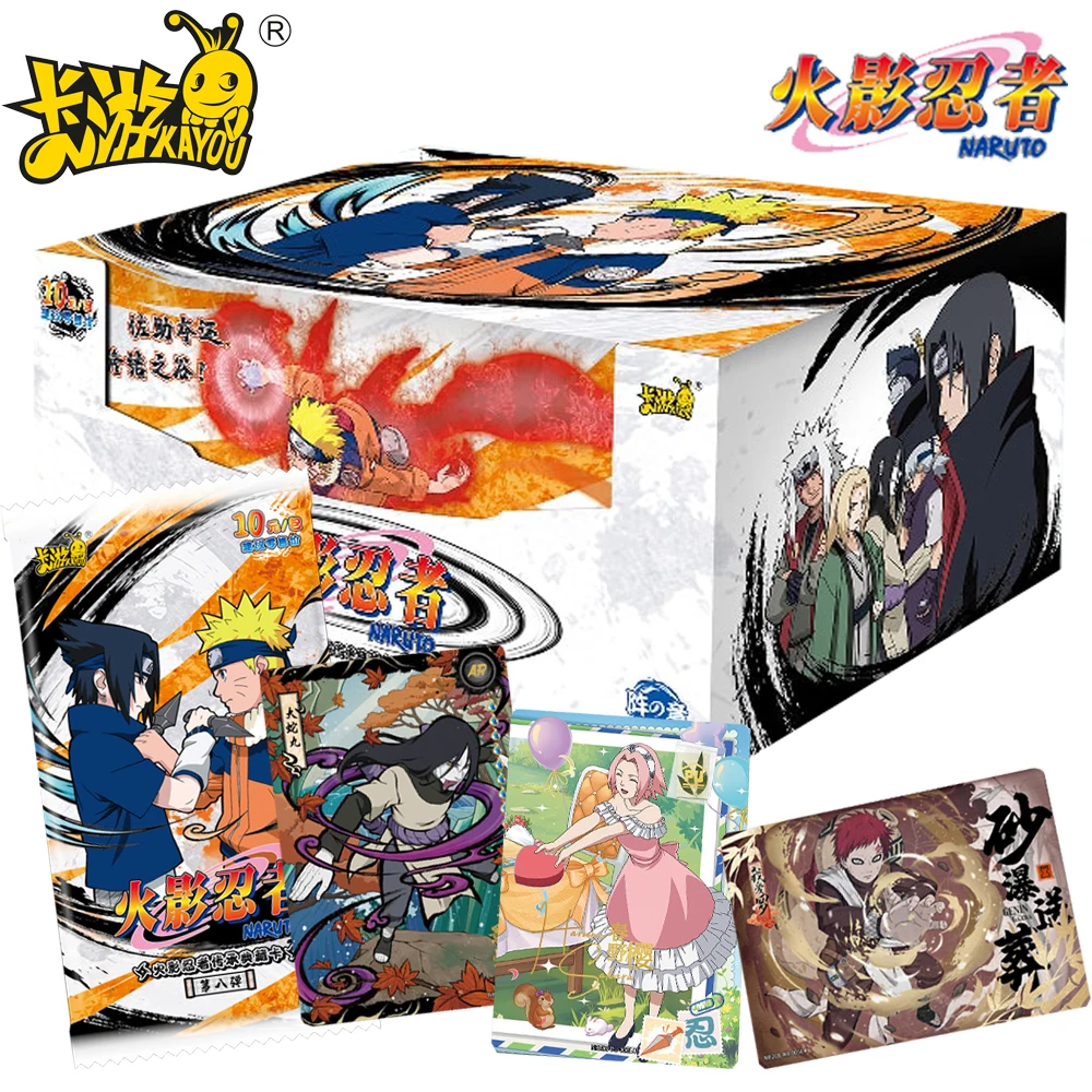 

Original Official Kayou Naruto Rare Cards Anime Japanese Style Traditional Clothing Theme Exquisite Character Cards Child Gift