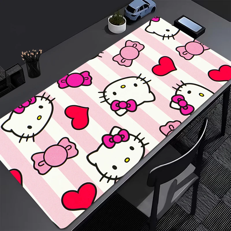 Mouse Pad Large Gamer Keyboard Gaming Pad HD Mouse Mats Desk Mat Table Carpet Mousepad XXL 900x400 H-hello K-kitty For Computer