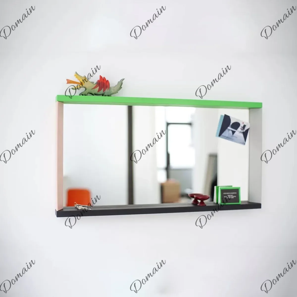 X46 Color Solid Wood Splicing Full-body Mirror Household Decorative Mirror Living Room Bedroom Storage Full-length Mirror
