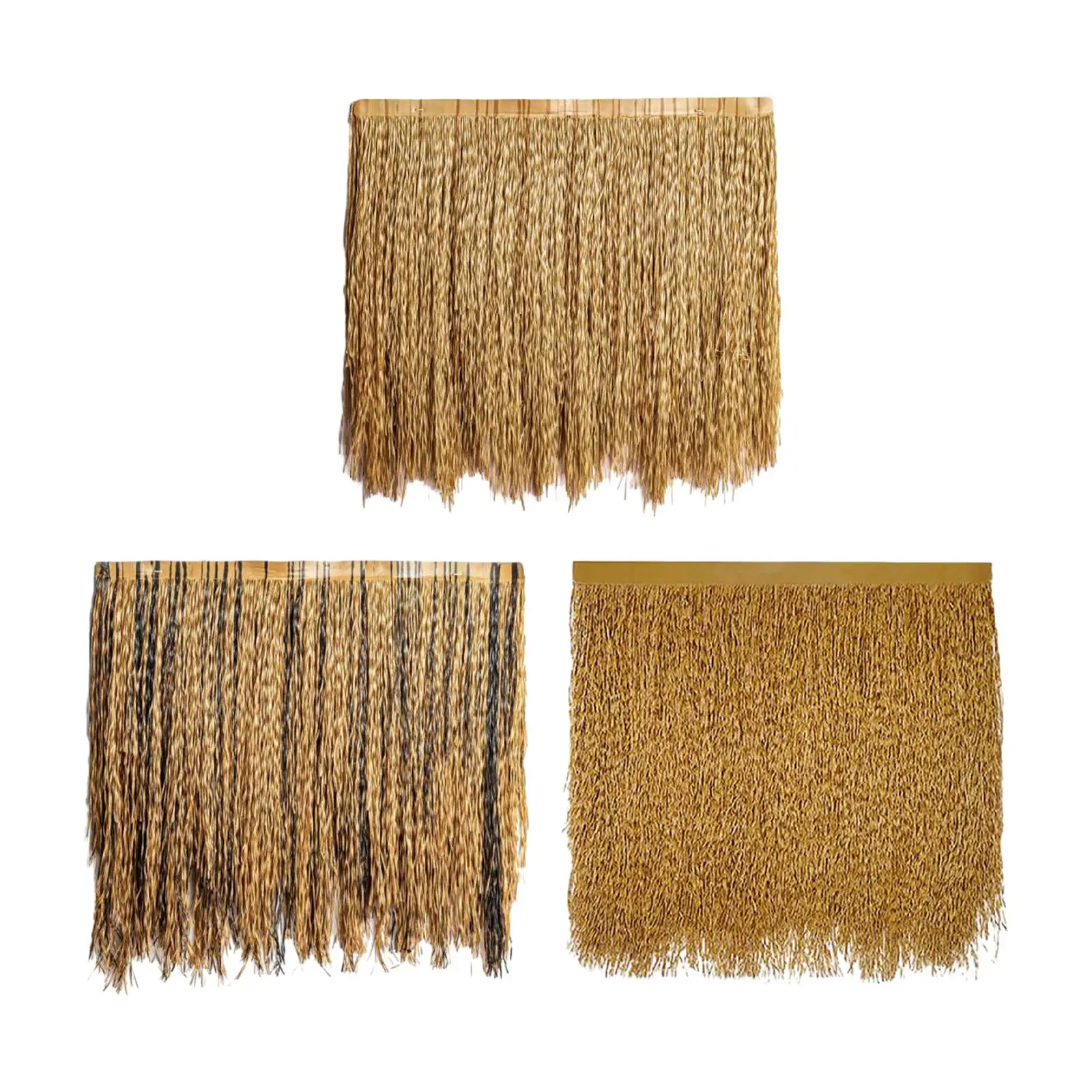 Thatched Roof Artificial Thatch Roll Fire Retardant Synthetic Thatch Grass Roof