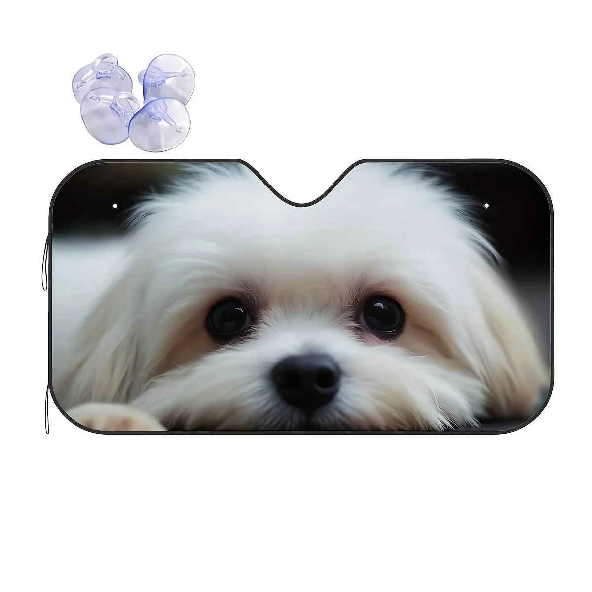 

1 шт., автомобильный солнцезащитный козырек с милым собачьим щенком, солнцезащитный козырек на лобовое стекло, оконный козырек, простая установка, сохраняет прохладу автомобиля, защита от солнца,