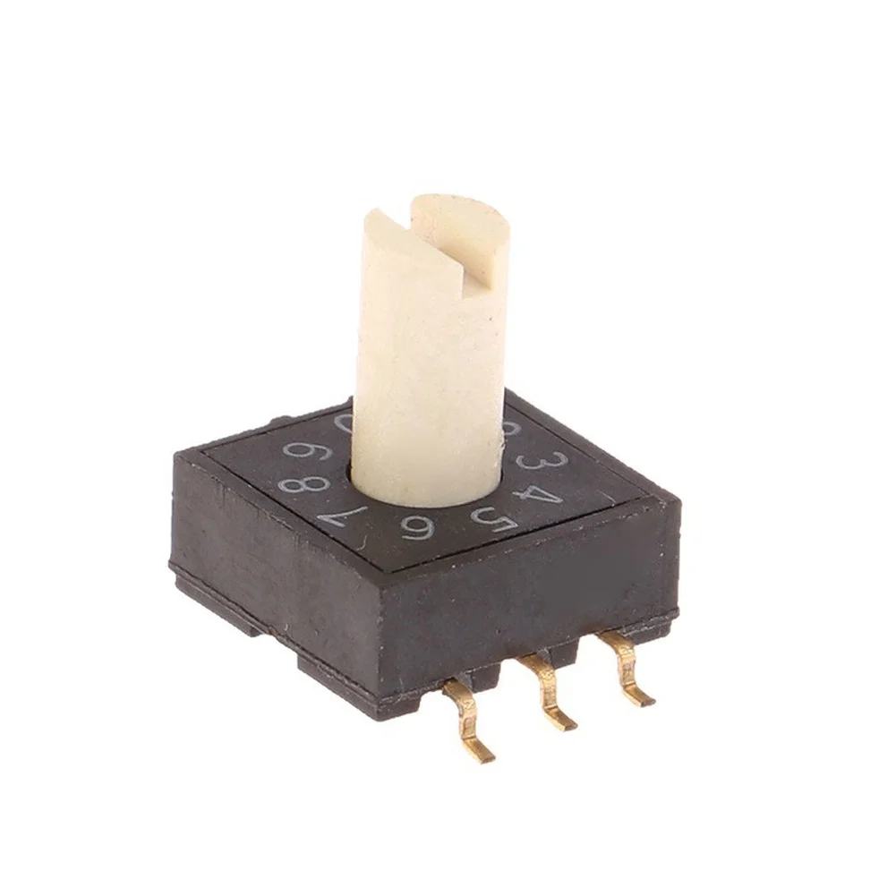 Rm3HAF-10 10 Position 0-9 Rotary Coding Switch 3:3 Terminal  Patch For Dial Handle Industrial Electrical Control
