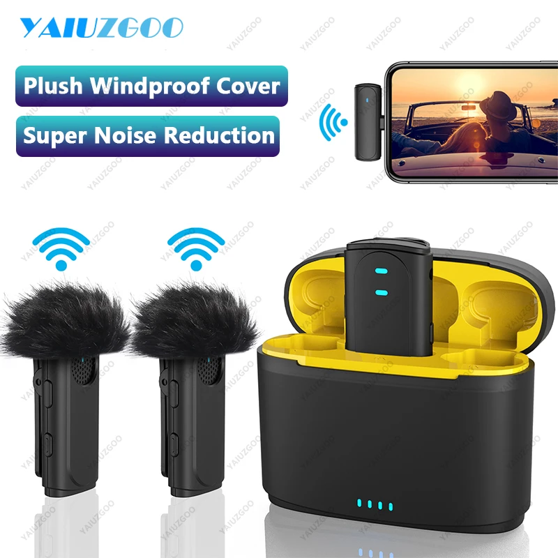 

Wind Protection for Lavalier Microphone Wireless 3 In 1 Audio Recording Podcast Interview Noise Reduction 3.5mm Lapel Mic