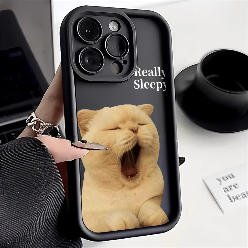 Sleep Cat Phone Case For Xiaomi Mi 11 Lite 5G NE Cover Redmi Note 10 12 11 Pro 9 8 9T 9C 10C 12C 9A 9i Poco X5 C31 C55 M3 Case