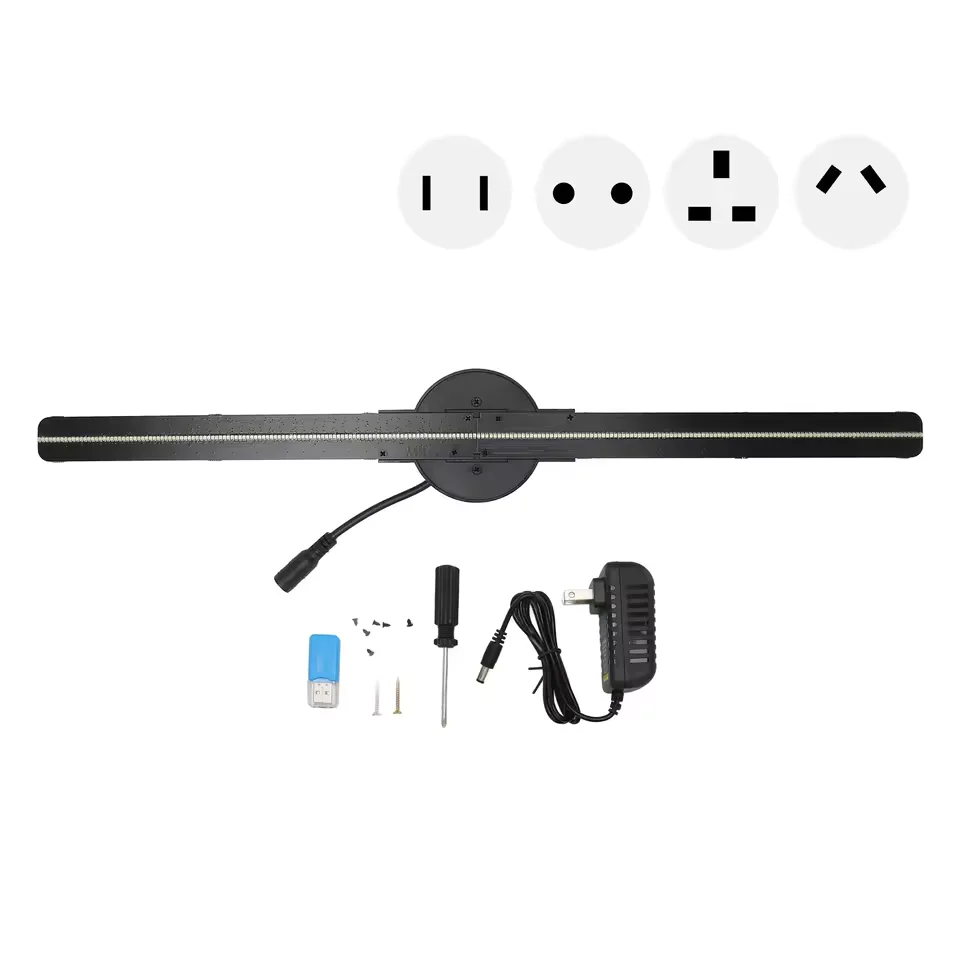 42CM 3D Hologram Fan WiFi 3D Holographic Projector Advertising Display Light HD Holographic Projector for Stores Bars Party Xmas image 3