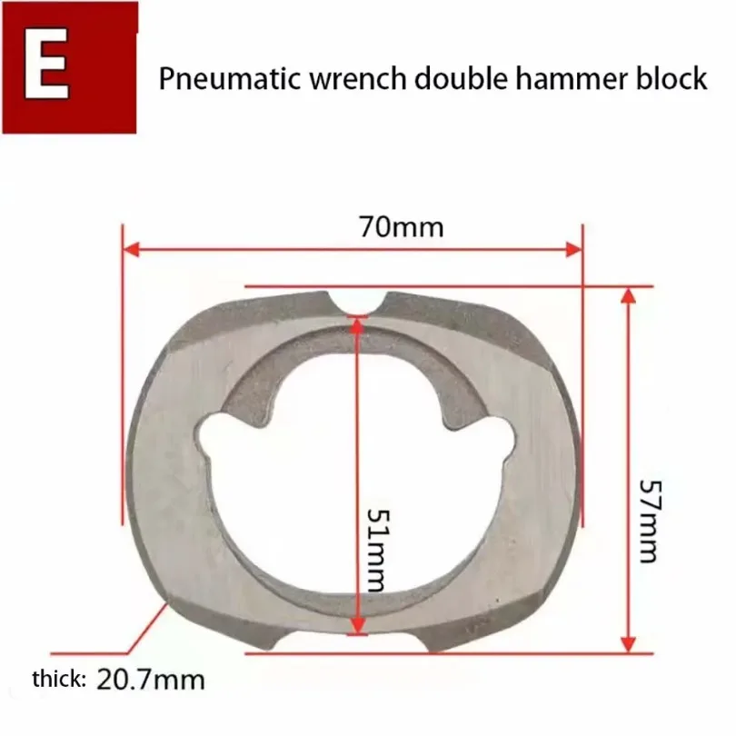 Pneumatic Tools Strike Block Air Impact Wrench Anvil Driver Spindle Axis Hammer Block Repair Parts