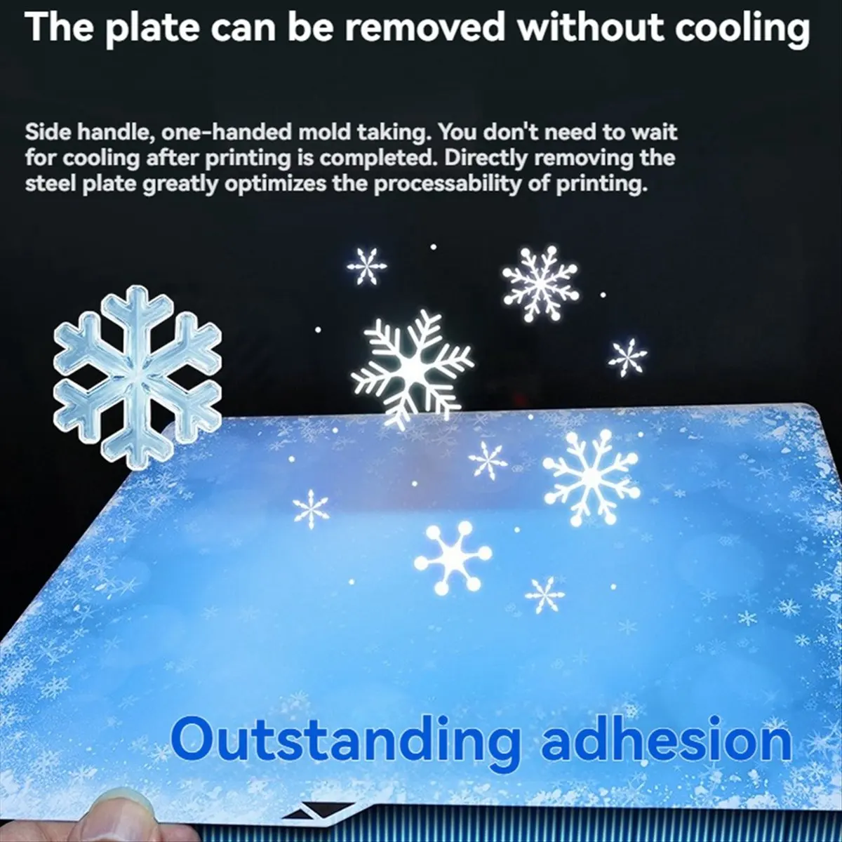 

2pcs for S1 Cool Plate Double-Sided Sheet Build Plate 264x276mm Low Temperature Heatbed for 3D Printer Accessories