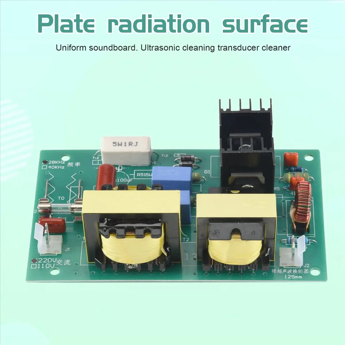 

100w 28khz Ultrasonic Cleaning Transducer Cleaner High Performance +Power Driver Board 220vac Ultrasonic Cleaner Parts