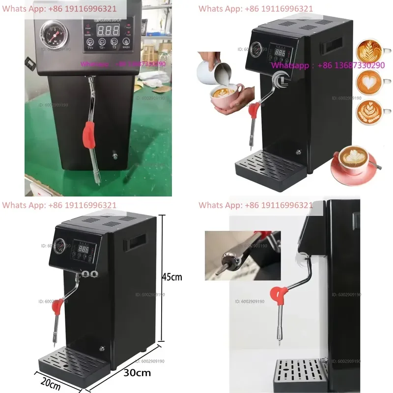 Professional commercial stainless steel electric milk bubbler 110V/220V automatic steam coffee heating foam machine
