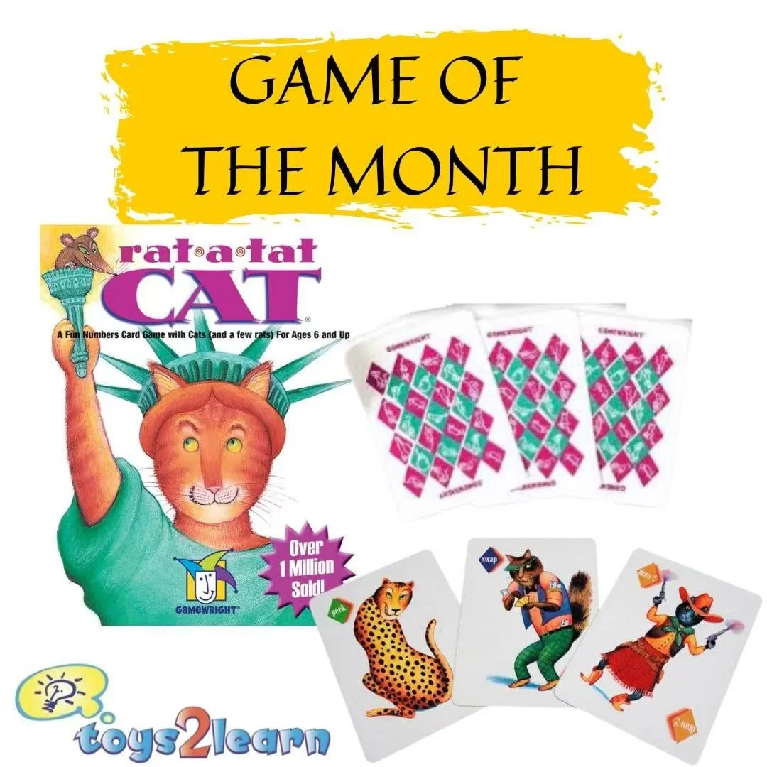 لعبة بطاقات Rat a Tat Cat - لعبة تعليمية للأطفال من أجل لعبة الذاكرة والأرقام المنطقية للأطفال | التفاعلية العائلية الأكثر مبيعًا #1