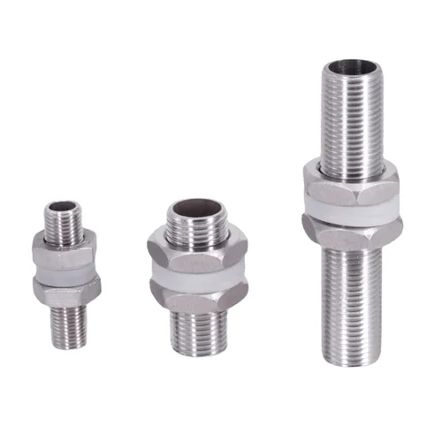 Imagen 1 del producto 1/4 ""3/8"" 1/2 ""3/4"" 1 "" -2"" BSP 30 40 50 60 80 100 120 150mm rosca completa de acero inoxidable mamparo bloqueo tubería montaje tanque de agua acuario