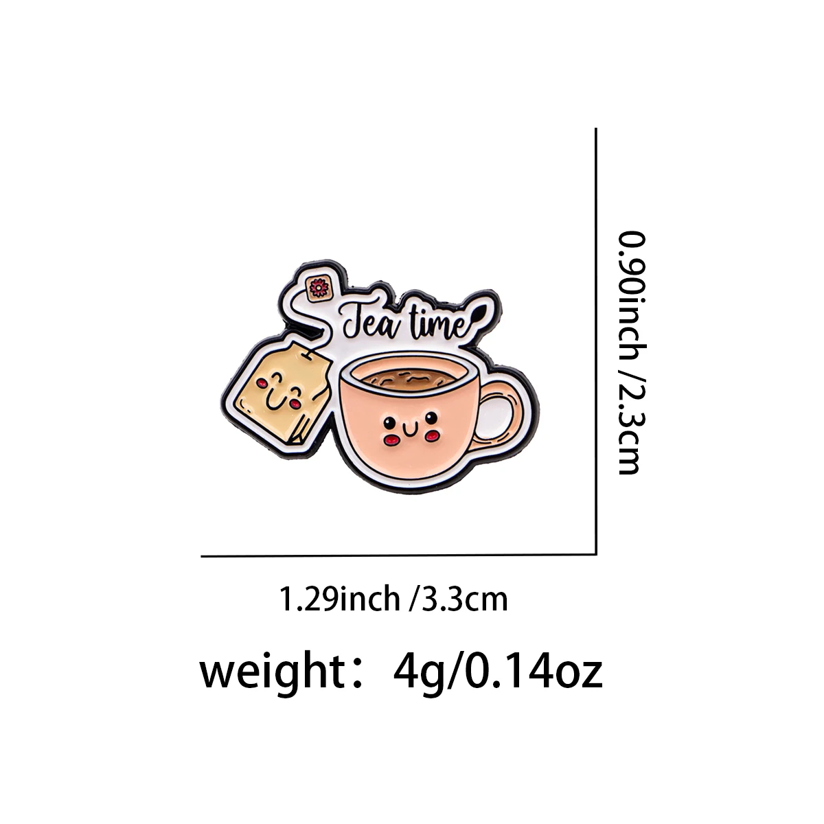 Tea Time Cartoon Art Enamel Pin Coffee Brooch Pines Lapel Pins Badge on Backpack Clothing Accessories Fashion Jewelry Gifts