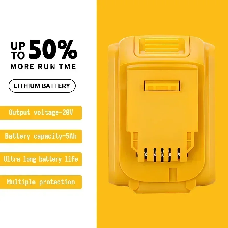 بطارية أداة طاقة ديوالت الأصلية 20 فولت 6Ah DCB206 DCB205 DCB200 متوافقة مع DCS570D1 DCS570B DCF885D1 DCF885N DCF883