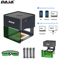 DAJA DJ6 Laser Engraver Machine 3W CNC Laser Cutting Engraving Machine Fast Printing Mini Logo Mark For Wood Painted Metal Glass