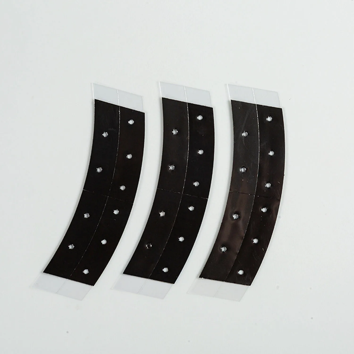 

36 pieces 7.6 cm* 2.2 cm black ouble side tape with holes lace front wig tape arc double sided Tape for toupee wig adhesive