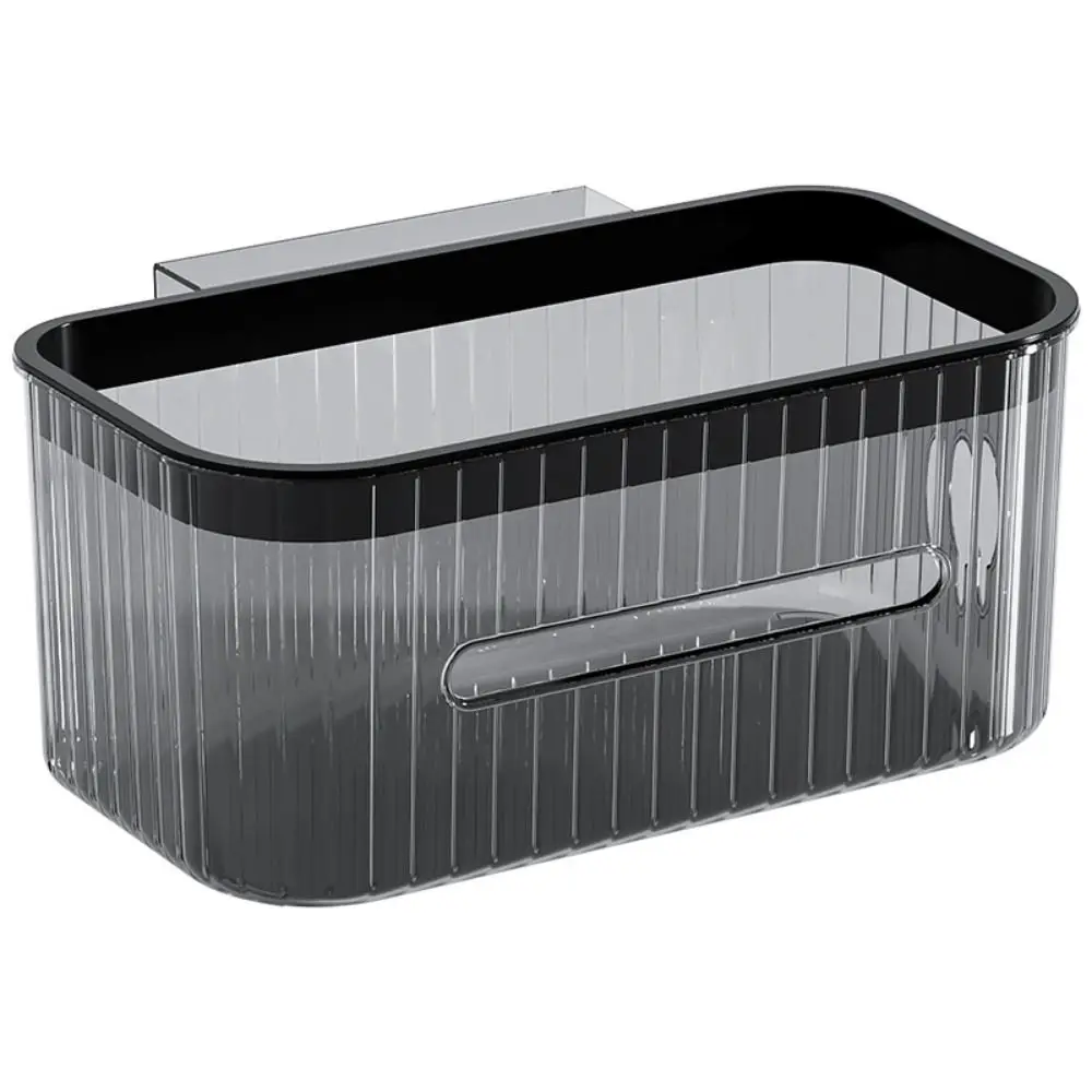 Square Bedside Storage Basket Strong Load-bearing Capacity No Punching Stationery Storage Box Stable Large Capacity