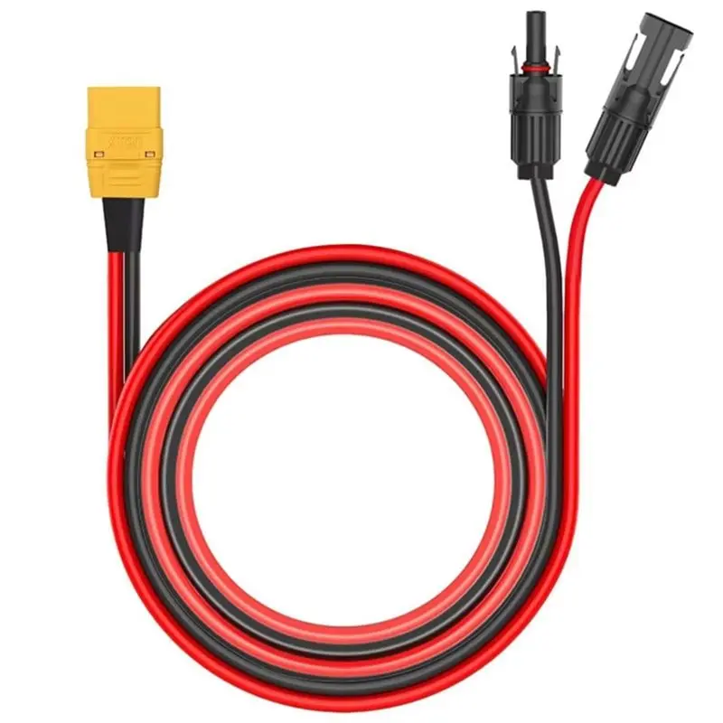 XT90 Female To Solar Extension Cable For Bluetti AC200/AC200L/AC200P/Ac200max SOLARPLAY Q2501 Etc. Solar Generators 1M