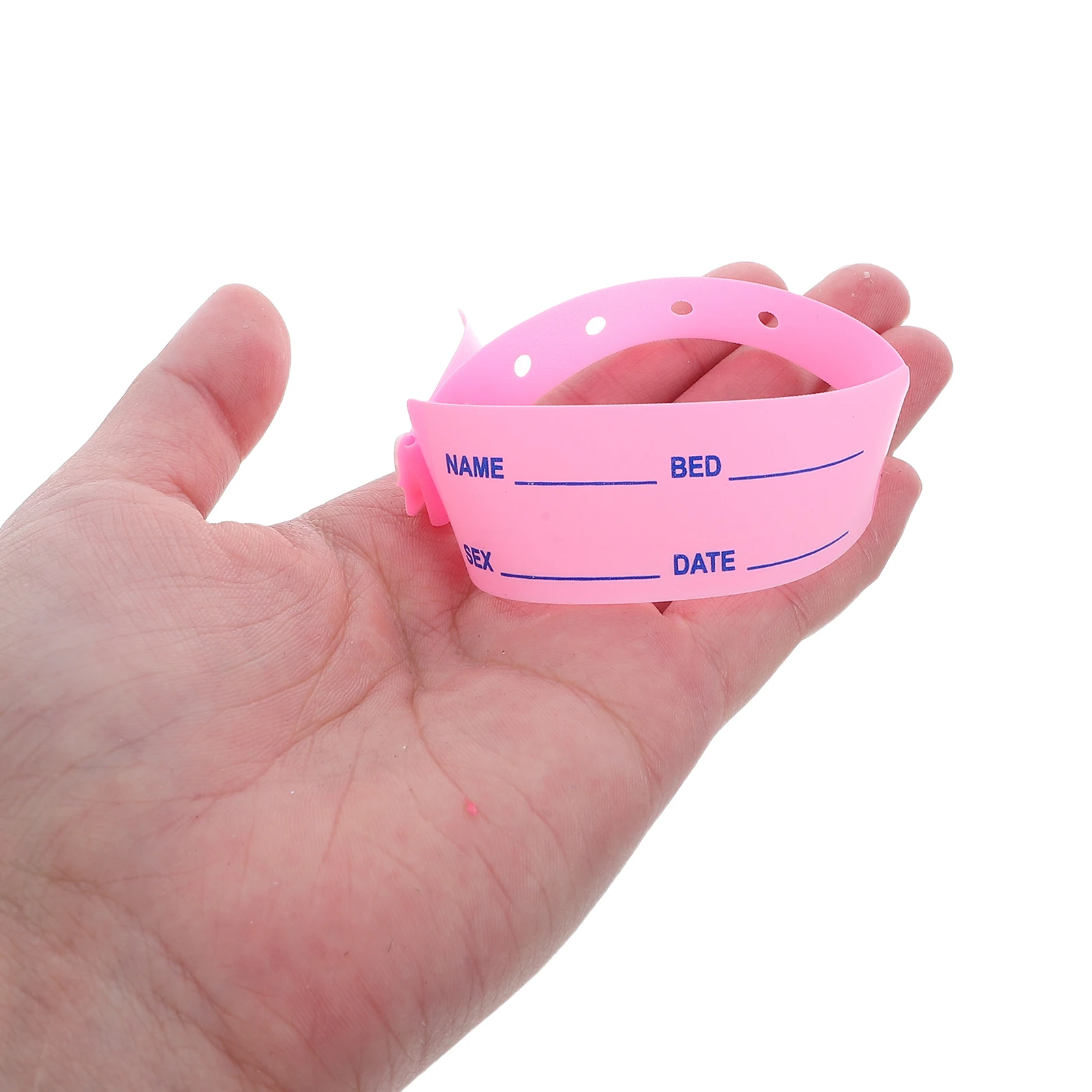 

100pcs Id Bracelets Disposable Medical Id Wristbands For Patient Identification Plastic Admission Writable Nursing Bracelets