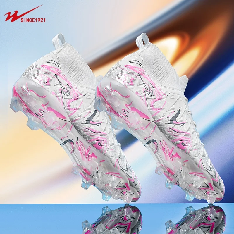 Double Star Football Shoes, FG Natural Grass Football Shoes, Unisex Football Shoes, Ultra Light Natural Grass Training Boots