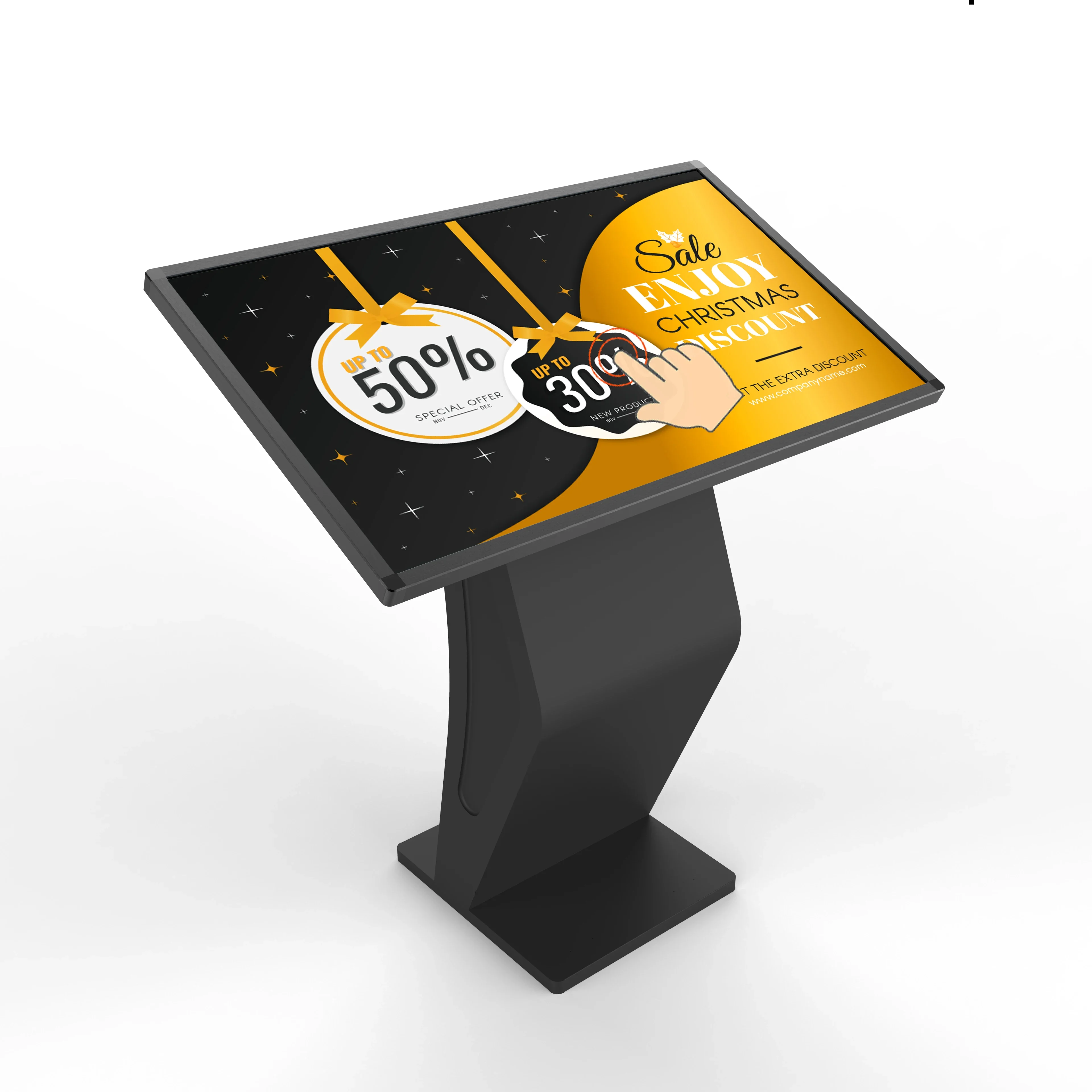 Mini Interactive Display LCD Touch Screen Kiosk For Retail Stores Shopping Malls & Subways Indoor Advertising Use With SDK