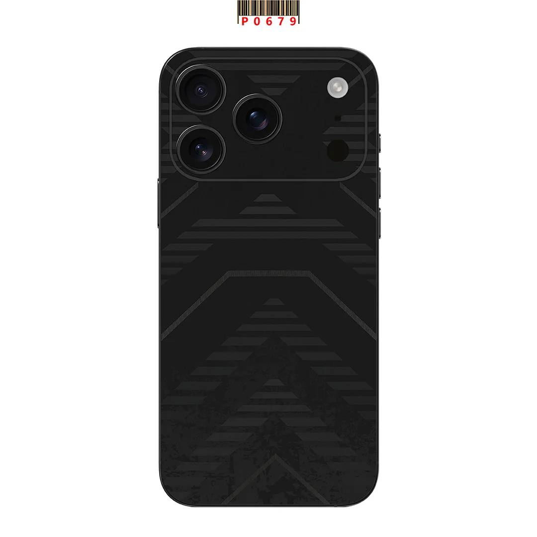 Para Apple iPhone17 Air 16 15 14 13 Pro Max cubierta trasera de cuerpo completo calcomanía piel 3D película protectora trasera de fibra de carbono