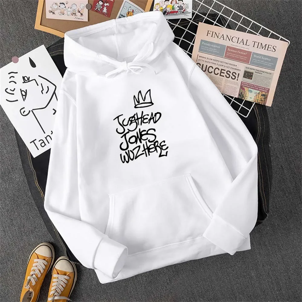 Funny Letters Graphic Printed Hoodies for Women Harajuku Autumn Niche Pullovers Casual Versatile Simple Sweatshirt Unisex