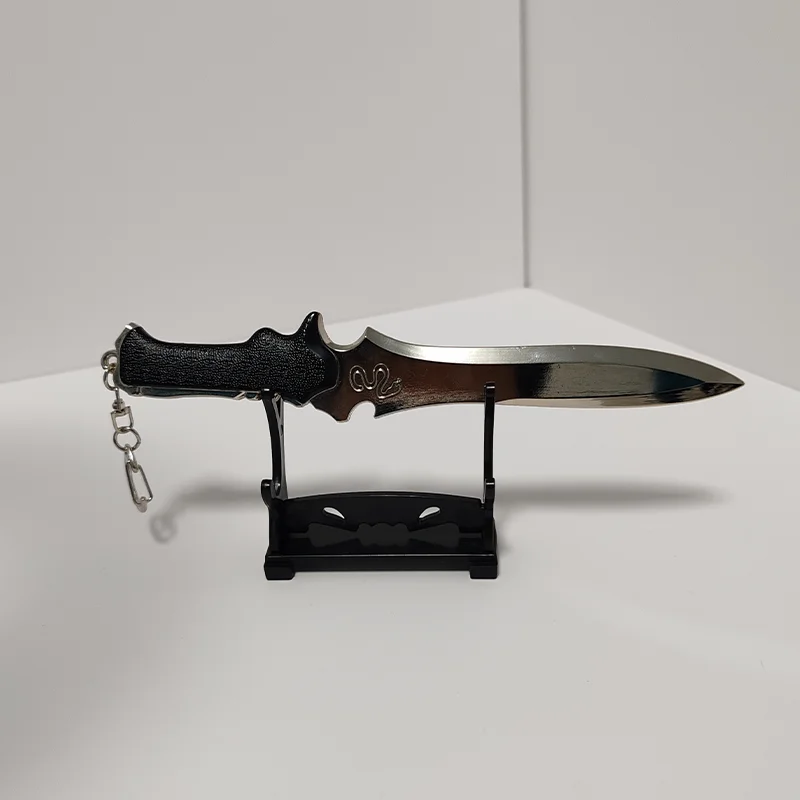 Couteau Leon de 18cm, jouet épée avec étui, périphériques de jeu, sécurité amusante en plein air, ornement de bureau non aiguisé, pendentif cadeaux