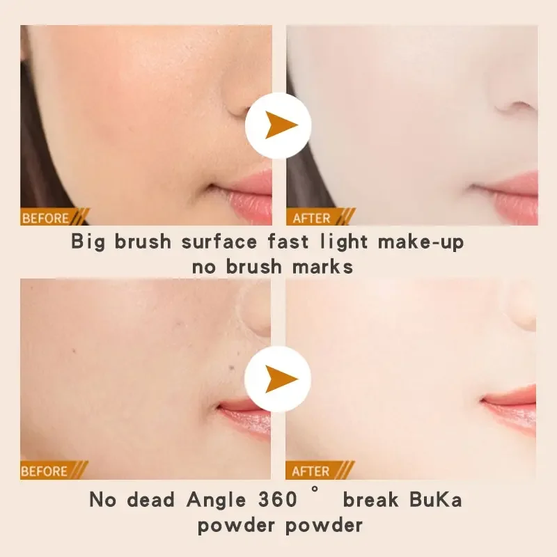 QI WU Neuer magischer Make-up-Pinsel, flüssige Grundierung, BB-Creme, keine Spuren, weiches, hochdichtes Faserhaar, leicht zu tragen, Schönheitswerkzeuge für Mädchen