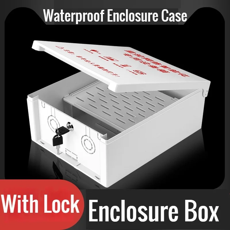 

Plastic Waterproof Enclosure Case with Lock, Rainproof Enclosure Box with Lock, Electrical Enclosure Case, Waterproof Sealed Box