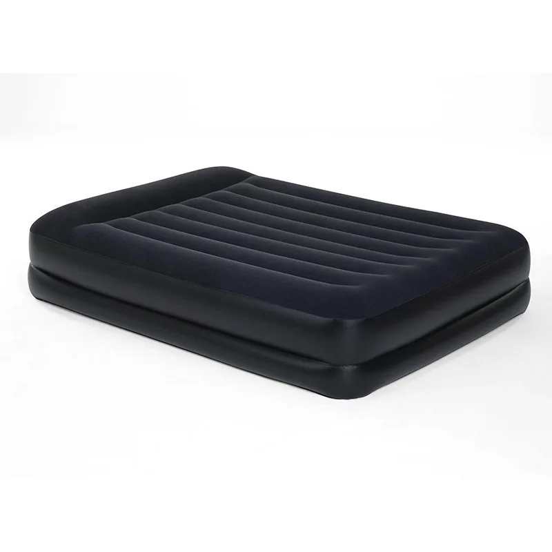 

Large outdoor mesh flocking inflatable bed built-in pump air cushion bed double