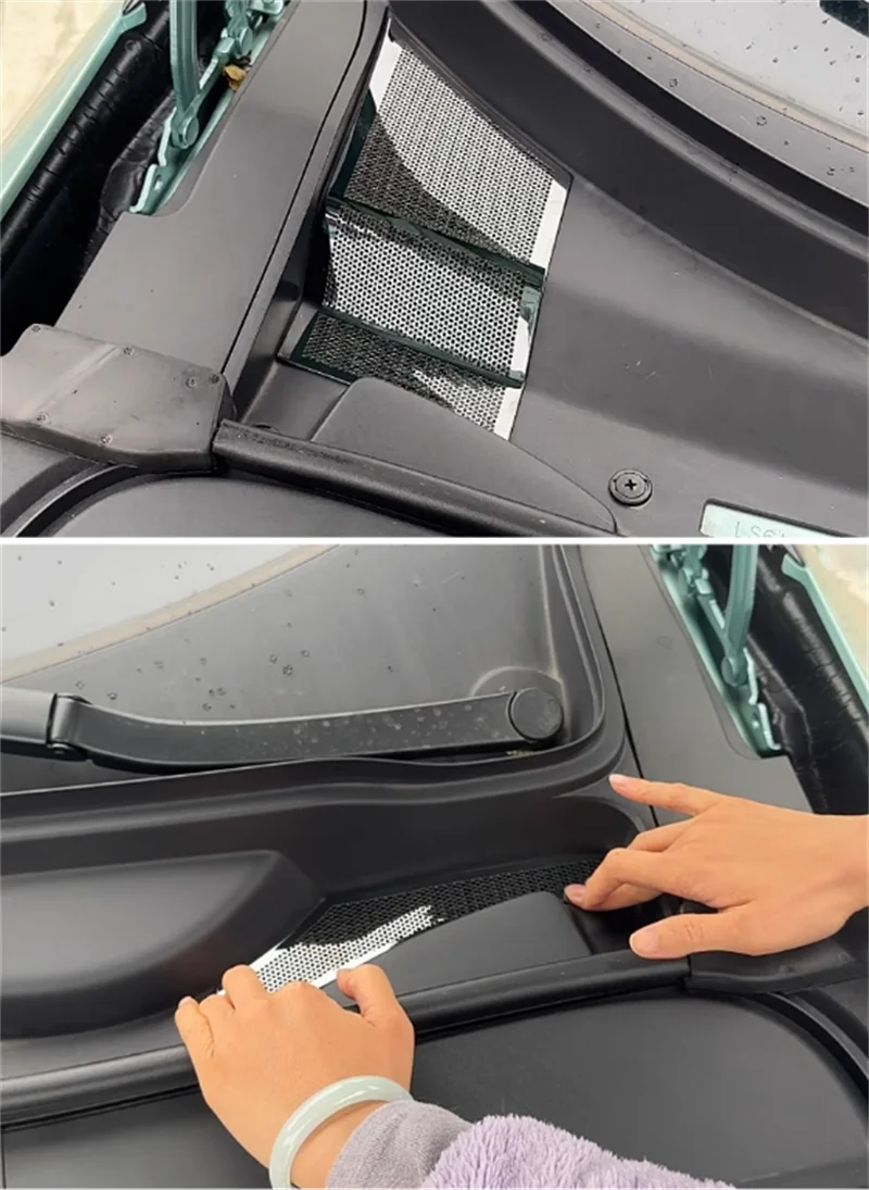 

For CHANGAN Dark Blue DEEPAL SL03 2022 2023 Interior Mouldings Car Front Hood Dustproof Net Front Hood Bumper Lid Bonnet Grill