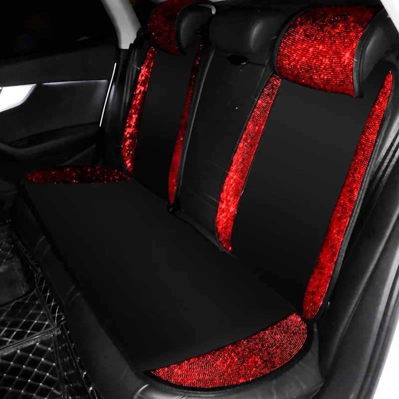 Lesklý drahokamu auto Seat obal, měkké, hustý a relaxační krk podhlavník, pás podhlavník, univerzální auto SUV, kráter sedan, dodávka