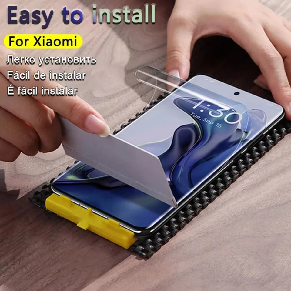 5 Piezas Película de Hidrogel HD para Xiaomi Mi 15T Pro 14T 13T 12T 11T 10T Note 10 Protector de Pantalla 17 Pro Max 15 14 13 12 11 10 ultra Lite 6