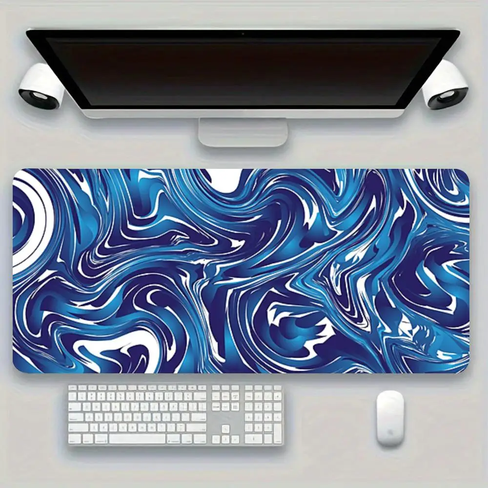 Table Mat Abstract Liquid Marble Swirl Art Decor For Games Laptop Office Desktop Bedroom Learning Mat