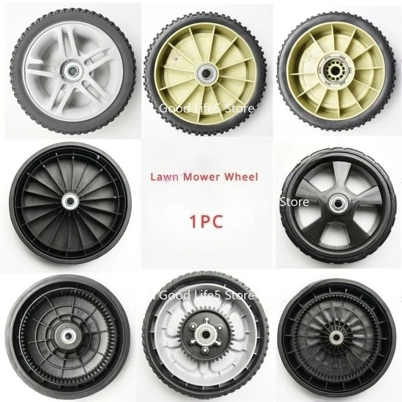 Apply To 7/8/9.5/10/12inch Lawn Mower Replacement Wheel for Hand Push Weeder