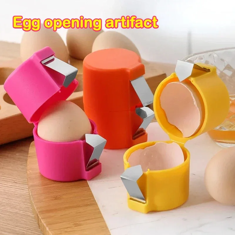 Egg Shell Opener Portable Egg Opener Kitchen Handheld Egg-Shell Crusher  Household Press Egg-Shell Separator Kitchen Gadgets