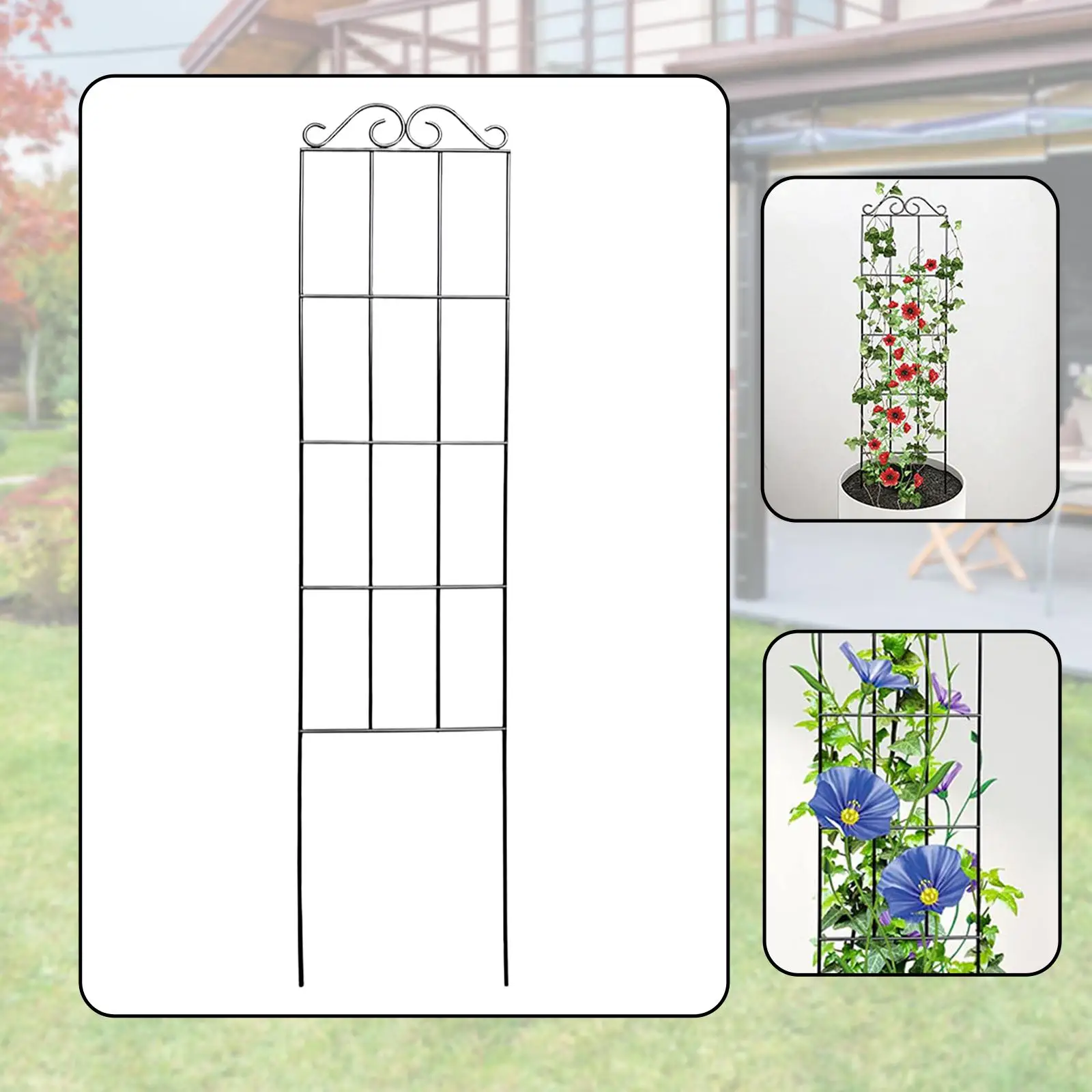 Garden Trellis for Climbing Plants Rustproof Garden Obelisk Flowers Stand Plant