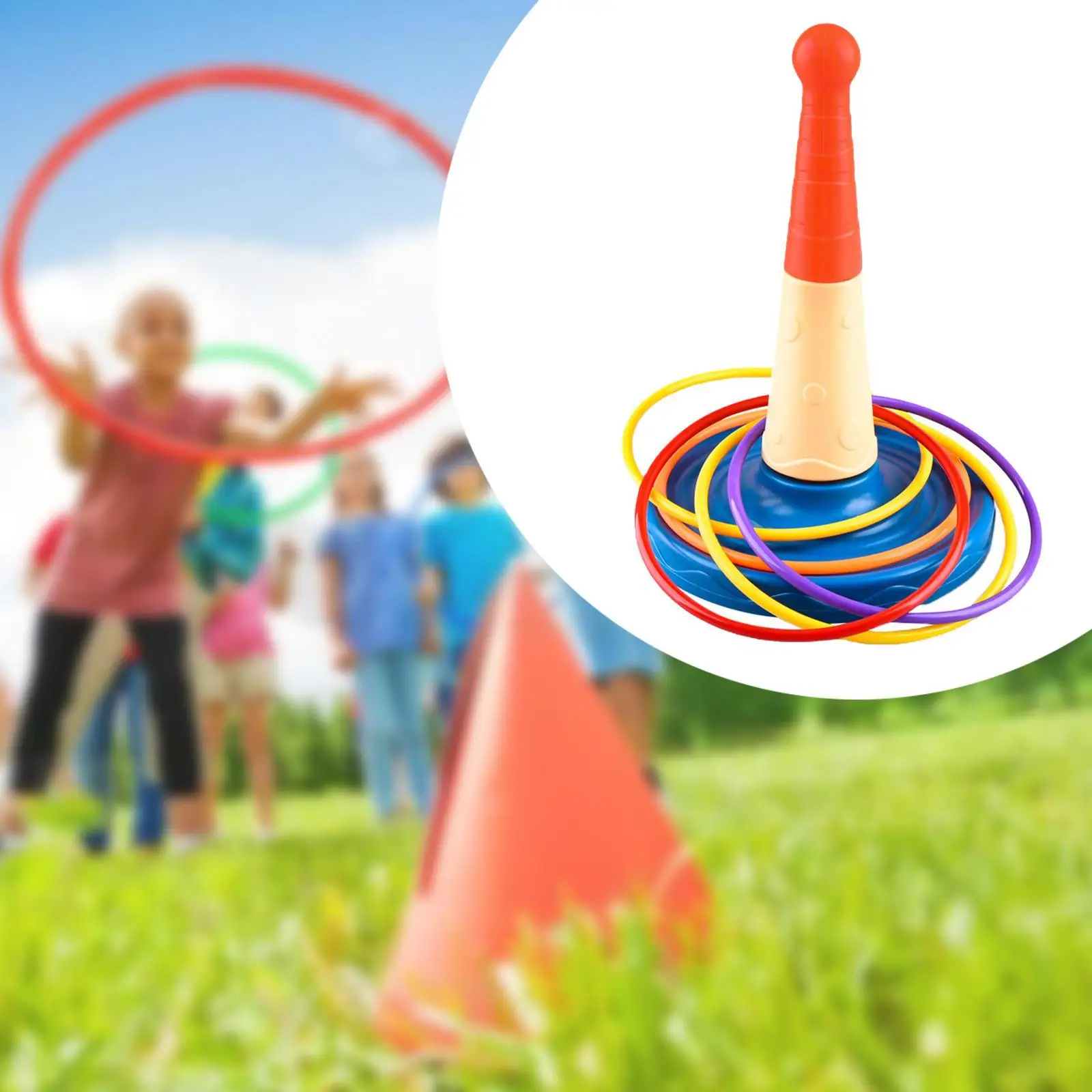 

Toss Game Set Throwing Lasso Supplies Easy Assembly Kindergarten Game Baby