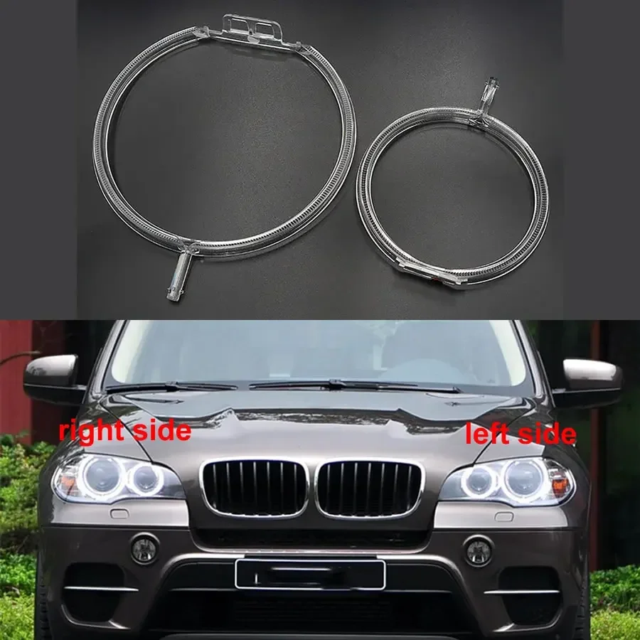 

For BMW X5 E70 2010 2011 2012 2013 Car Accessories Daytime Running Light Tube Headlight Angel Eyes Lamp Circle Ring Guide Plate