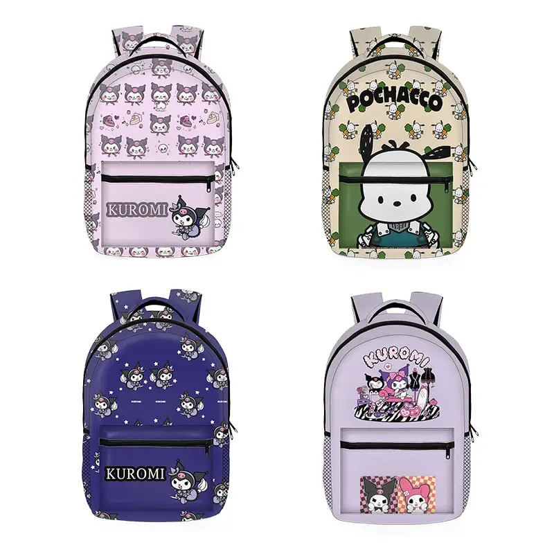 

Sanrioed Anime Kuromi My Melody Pochacco Backpack Cute Schoolbag Student Cartoon Large Capacity Shoulder Bag Gift for Friend