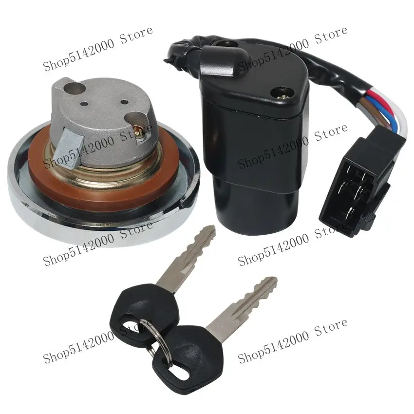 Motorcycle Ignition Switch Tank Cap Accessories For Kawasaki VN900 Classic/Custom/Vulcan 900 Classic OEM:27005-0032 51049-5001